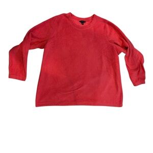 Lands' End Coral Long Sleeve Soft Sweatshirt Size 3X